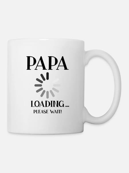Papa Loading ... Schwangerschaft - Tasse - Weiß