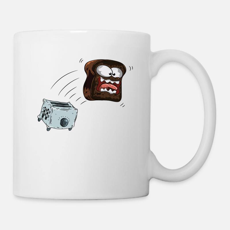 Toast Frühstück - Tasse - Weiß
