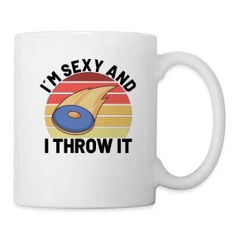 Frisbee Disc Golfing Disc Golfer Discgolf Outdoor - Tasse - Weiß - Rechts