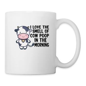 COW FARMER / CATTLE / LIVESTOCK GIFT : Cow Poop - Mug - white - Right
