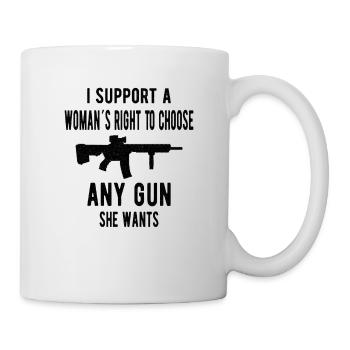 GUN RIGHTS/GUN LOVER/2ND AMENDMENT women´s rights - Mug - white - Right