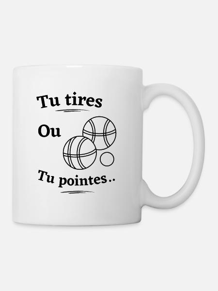 Tu tires ou tu pointes - Mug blanc - blanc