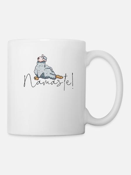 Yoga Namaste - Mug blanc - blanc