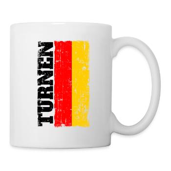 Turnen Turner Drapeau drapeau Allemagne - Mug blanc - blanc - Droite