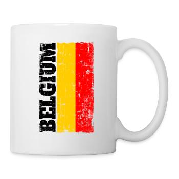 Belgique Drapeau belge Drapeau Sport - Mug blanc - blanc - Droite