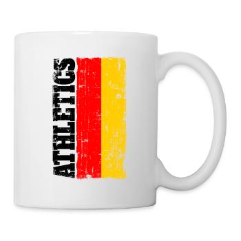 Athletique Athletics Drapeau drapeau Allemagne - Mug blanc - blanc - Droite