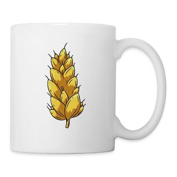 Weizen Landwirt - Tasse - Weiß - Rechts