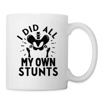 Hip Replacement Hip Surgery Post-OP Rehab Gift - Mug - white - Right