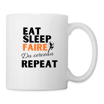 T-shirt cerceau aérien cadeau humour femme - Mug blanc - blanc - Droite