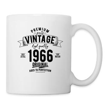 1966 Vintage Geburtstag Geschenk - Mug - white - Right