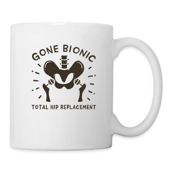 Hip Replacement Hip Surgery Post-OP Gift idea - Mug - white - Right