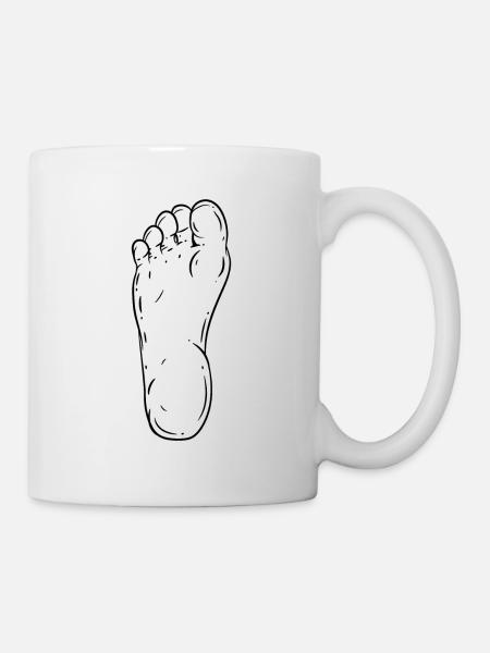 foot - Mug - white