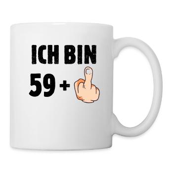 Ich bin 59 plus eins - Tasse - Weiß - Rechts