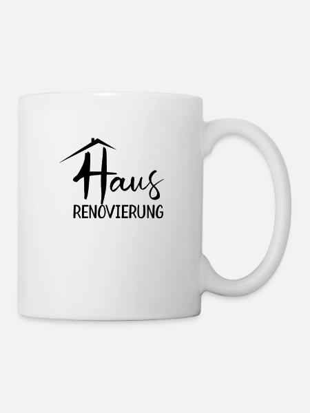 Haus Renovierung - Tasse - Weiß