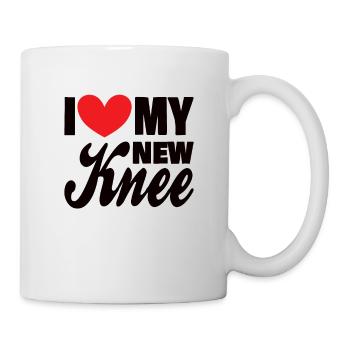 KNEE REPLACEMENT SURGERY Gift Idea - Mug - white - Right