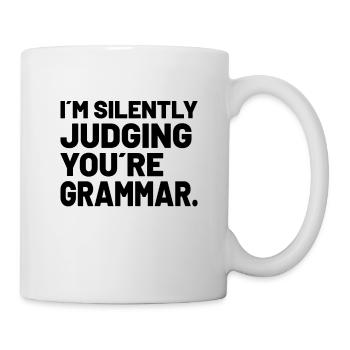 Grammar Police Grammar Nerd Funny Grammar - Mug - white - Right