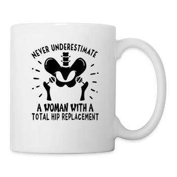 Hip Replacement Hip Surgery Post-OP Gift idea - Mug - white - Right