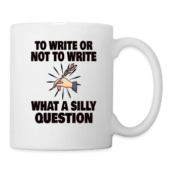 Autor Schreiben Schreiber Literatur Geschenkidee - Tasse - Weiß - Rechts