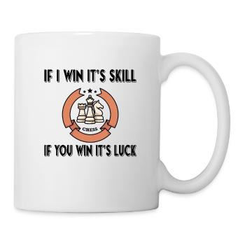 CHESS PLAYER CHESSBOARD CHESS GAME BOARD GAME GIFT - Mug blanc - blanc - Droite