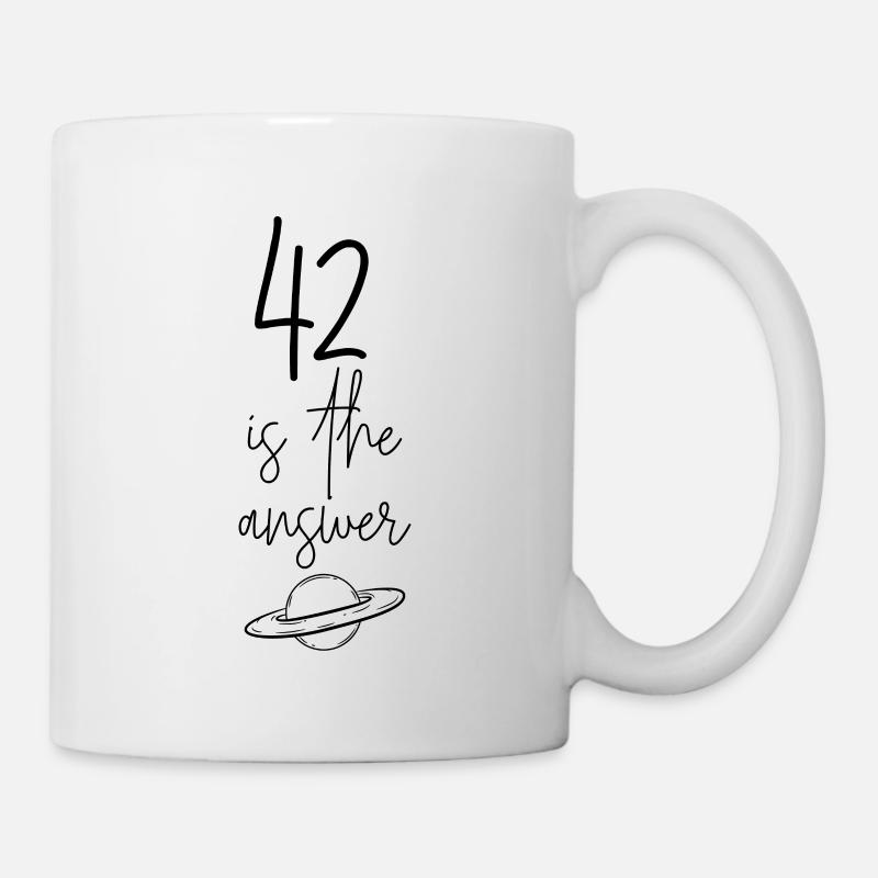 42 est la réponse - Mug blanc - blanc