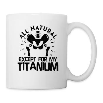 Hip Replacement Hip Surgery Post-OP Rehab Gift - Tasse - Weiß - Rechts
