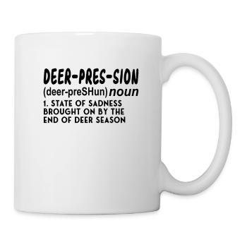 DEER HUNTING: Définition de la dépression - Mug blanc - blanc - Droite