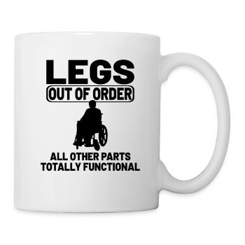 funny Wheelchair Handicapped Amputation gift - Tasse - Weiß - Rechts