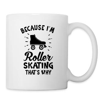 Roller Skate Roller Skating Roller Derby - Tasse - Weiß - Rechts