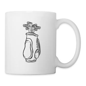 Golfer Golf - Tasse - Weiß - Rechts