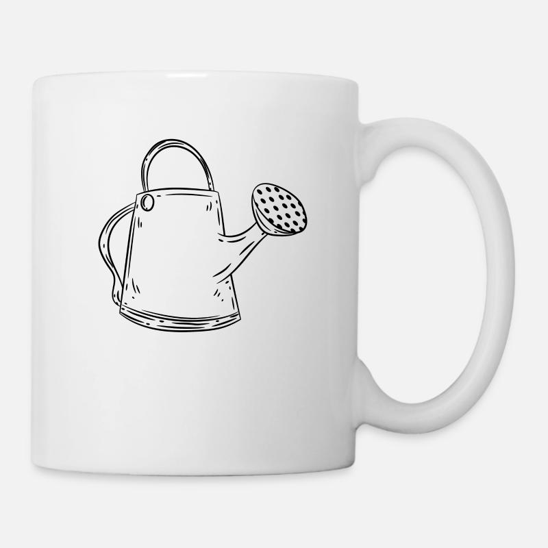 Gießkanne - Tasse - Weiß