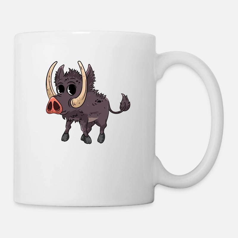 Warzenschwein Wildschwein - Tasse - Weiß