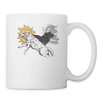 Hati Skalli nordische Mythologie - Tasse - Weiß - Rechts