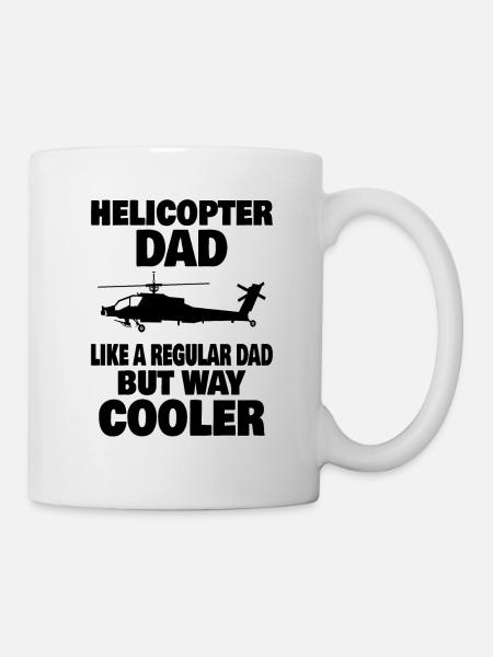 Helikopterpiloot Luchtvaart Helicopterr Dad - Mok - wit