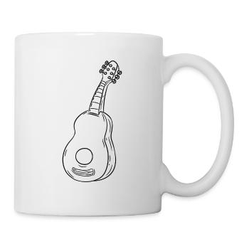 Gitarre - Tasse - Weiß - Rechts