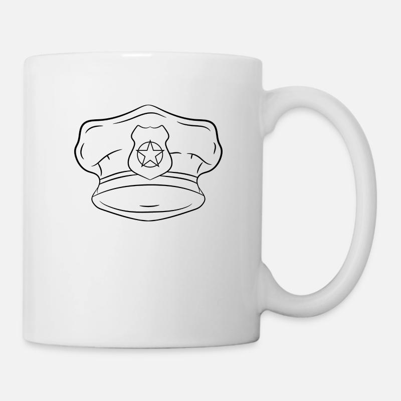 Polizei Polizist - Tasse - Weiß