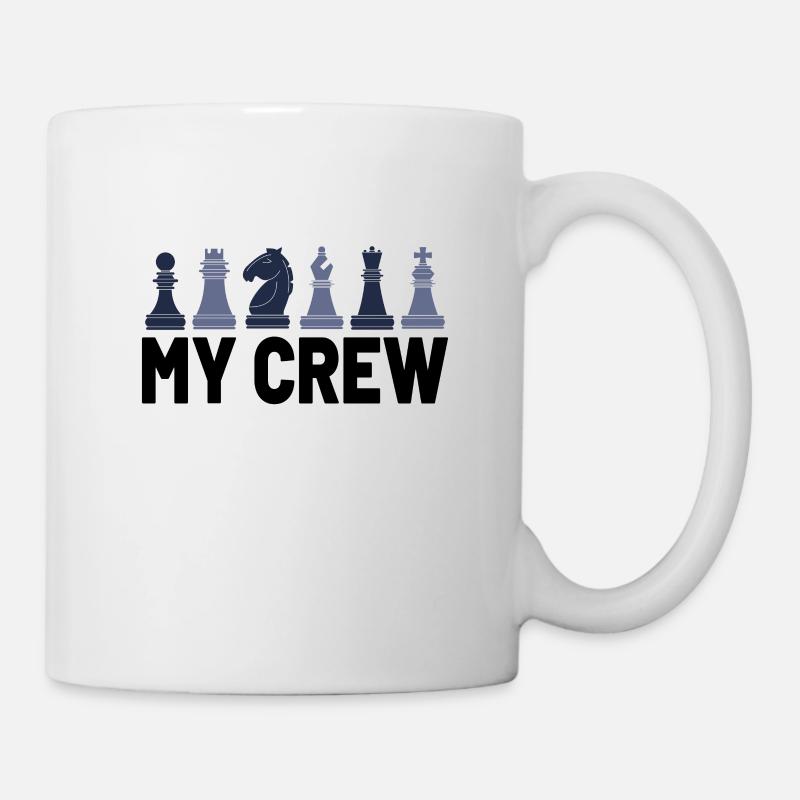 Joueur d’échecs Jeu d’échecs Jeu d’échecs Jeu de société - Mug blanc - blanc