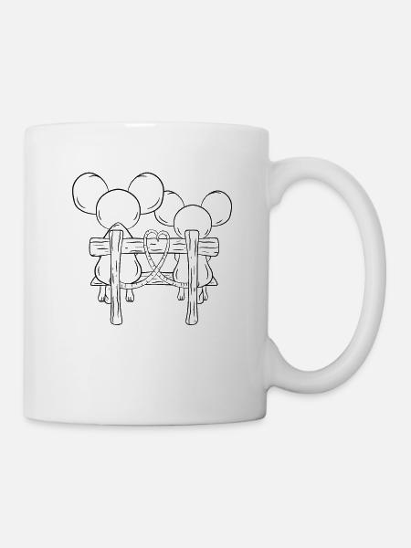 Mouse Couple Love - Mug - white