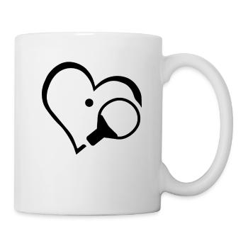 Table Tennis Heart - Mug - white - Right