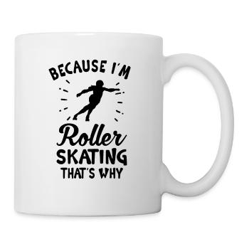 Roller Skate Roller Skating Roller Derby - Tasse - Weiß - Rechts