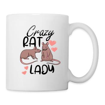 Rat Lover Rat Pet Rodent Mouse Rat Lady gift idea - Tasse - Weiß - Rechts