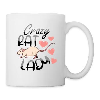 Rat Lover Rat Pet Rodent Mouse Rat Lady gift idea - Tasse - Weiß - Rechts