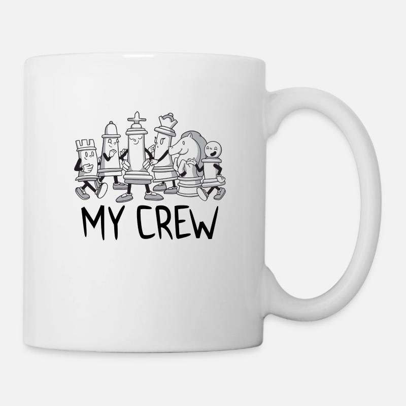 Schachspieler Schachbrett Schachspiel Brettspiel - Tasse - Weiß