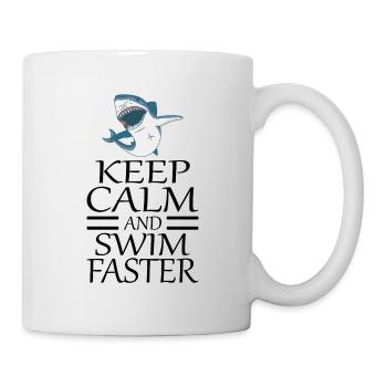 SWIMMING SWIM TEAM SWIMMER SHARKS GIT - Mug - white - Right
