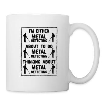 Sondes de détecteur de métaux - Mug blanc - blanc - Droite