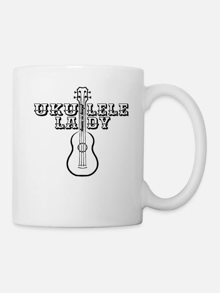 Ukulele Lady - Tasse - Weiß