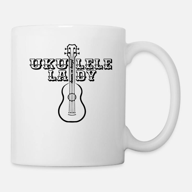 Ukulélé Lady - Mug blanc - blanc