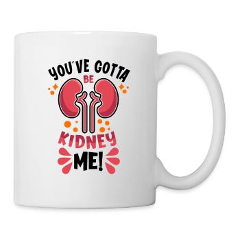 Greffe de rein Maladie rénale du donneur de rein - Mug blanc - blanc - Droite