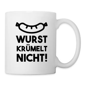 Herren Metzger Fleischer T-Shirt Lustiger Spruch - Tasse - Weiß - Rechts