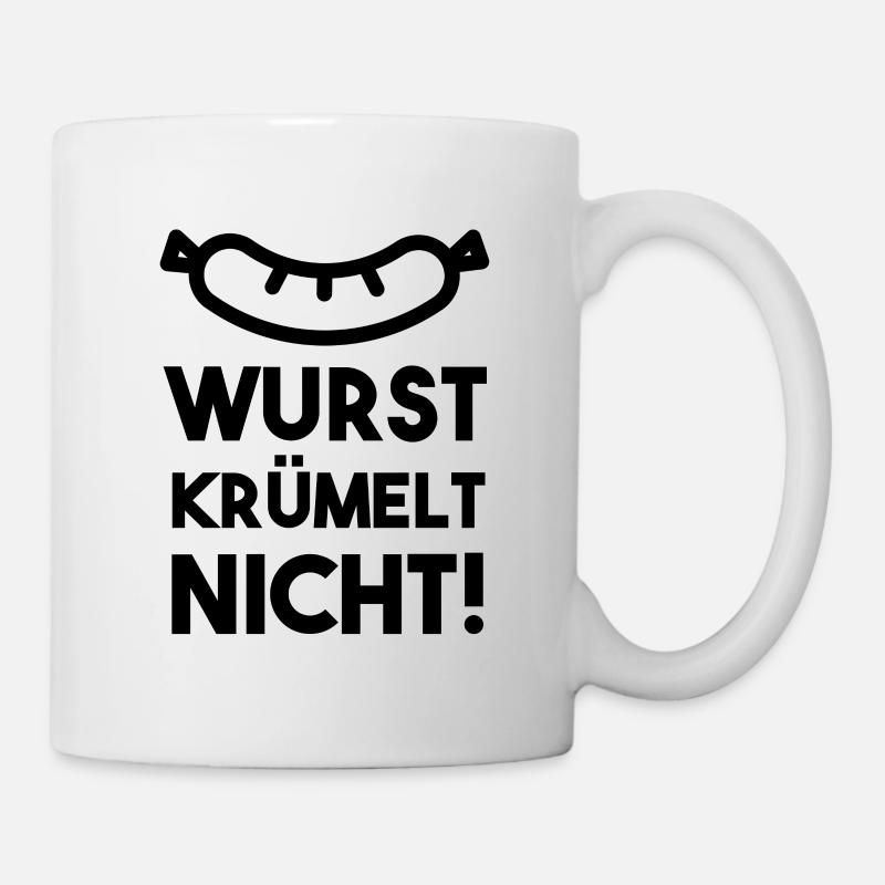 Herren Metzger Fleischer T-Shirt Lustiger Spruch - Tasse - Weiß