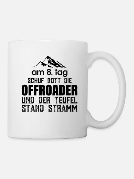 Offroader Offroad Allrad Allradantrieb Outdoor - Tasse - Weiß